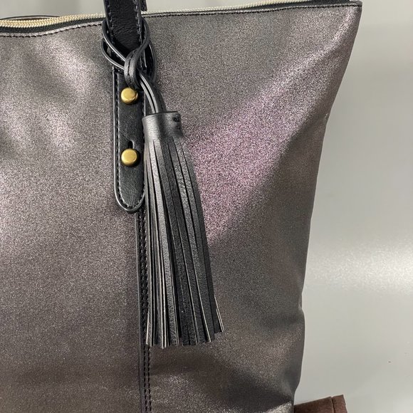 Fossil Silver-Gray Sparkly Tote Bag - Picture 3 of 15